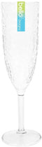 BELLO DIMPLE EFFECT PLASTIC 200ML CHAMPAGNE SPARKLING WINE FLUTE GLASS. AM2742